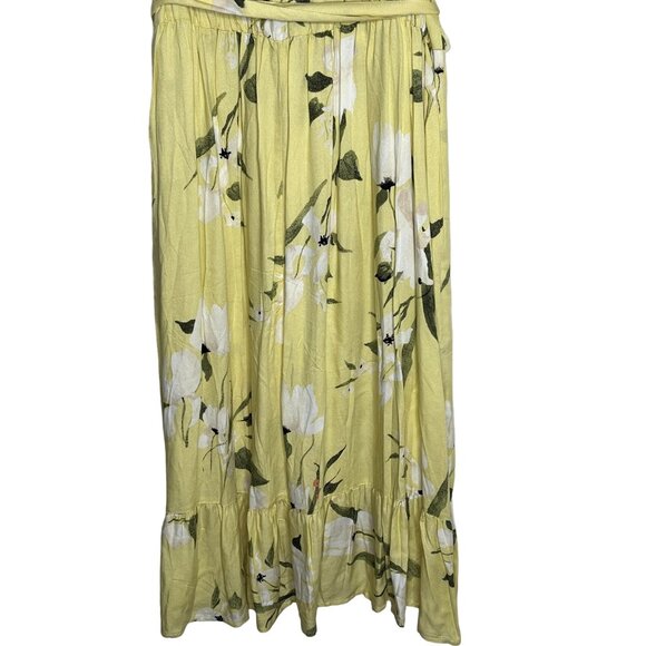 Rachel Roy Dress Womens Plus Size 3X Short Sleeve Sundress Yellow Floral Boho - Picture 9 of 12